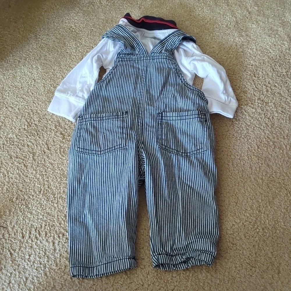 U.S Polo Assn. Overalls with Long Sleeve One Piece Size 6/9 Month